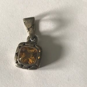 John Hardy Sterling Silver Citrine Pendant